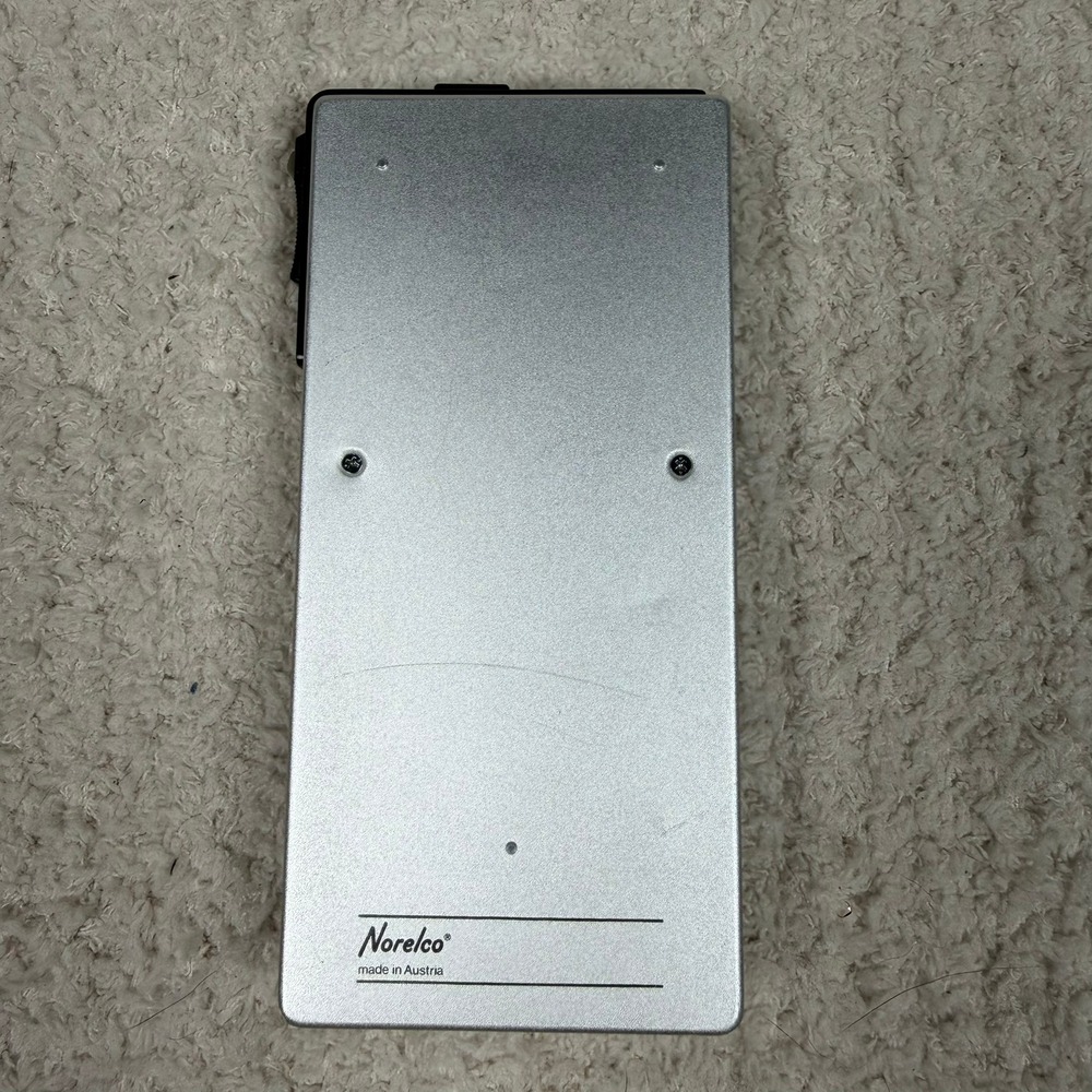 Vintage Norelco NT III Mini Cassette Recorder Silver Brown Case Parts Only - Picture 4 of 9